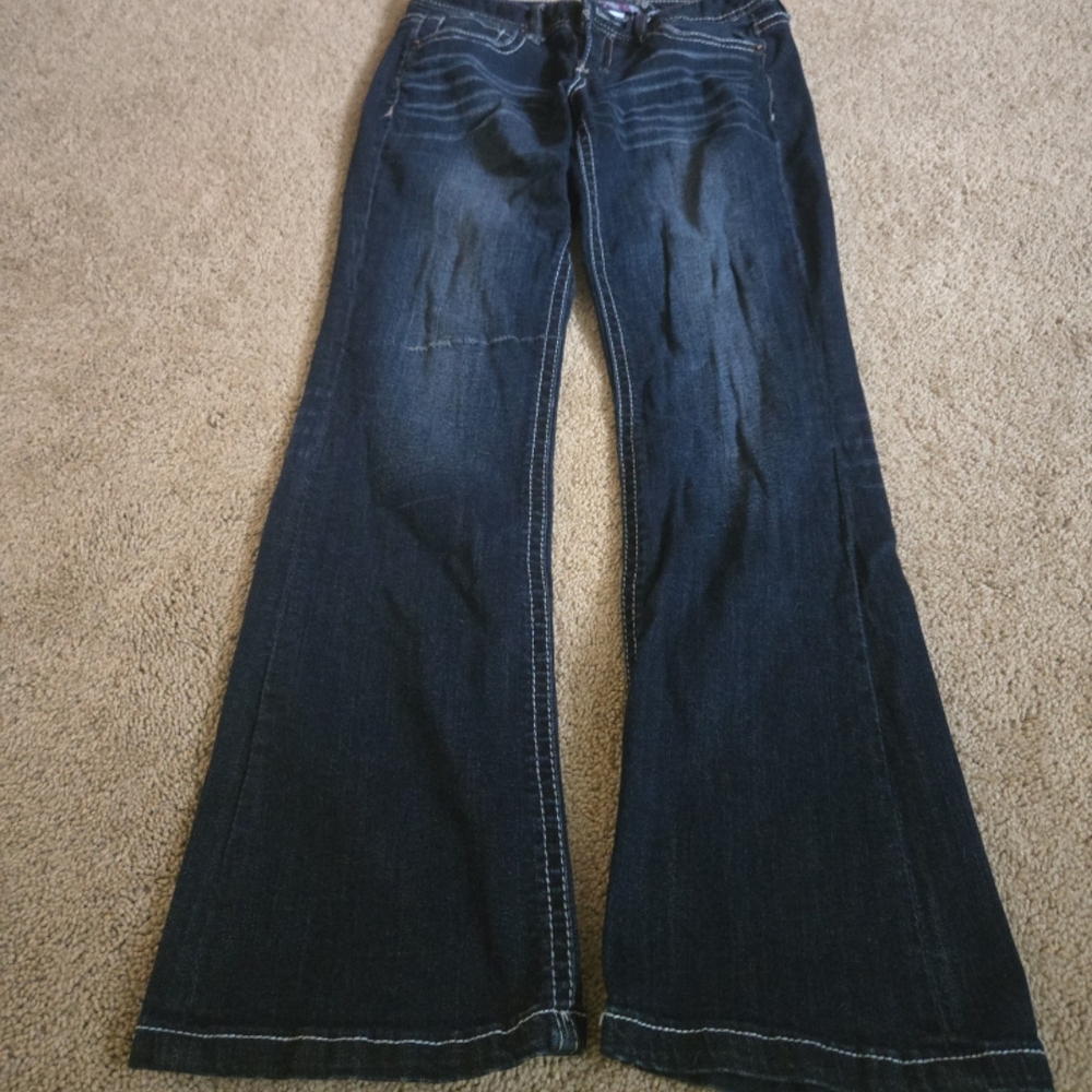 Maurices Dark Indigo Flare Jeans